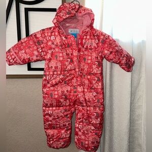 Columbia down‎ snowsuit baby snuggly bunny